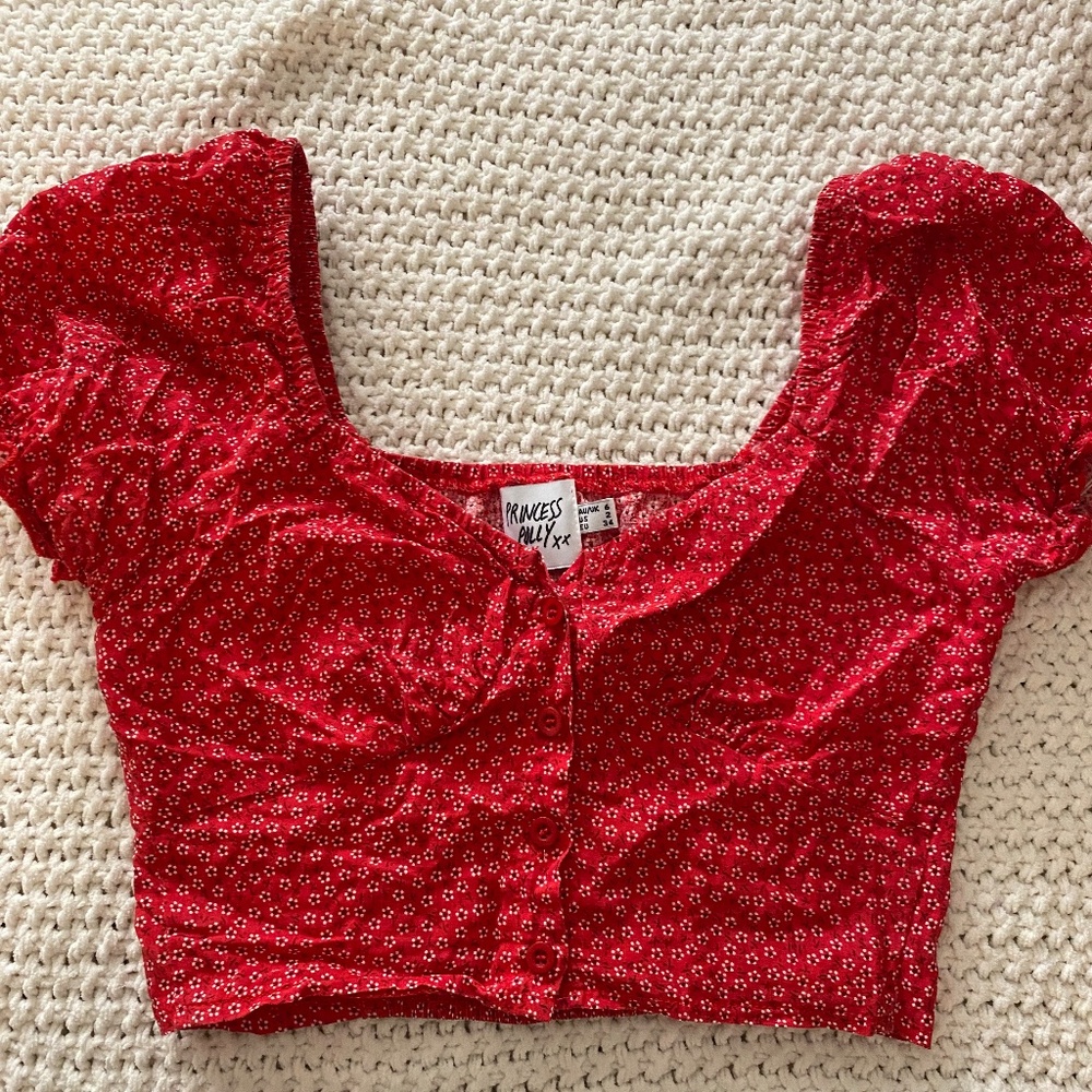 Princess Polly Floral Crop Top